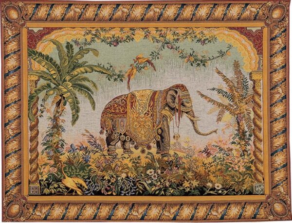 tapisserie orientale éléphant