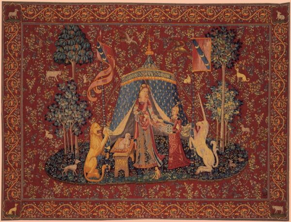 a mon seul desir unicorn tapestry