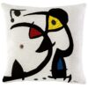 Housse de coussin Miro - Deux personnages hantés par un oiseau