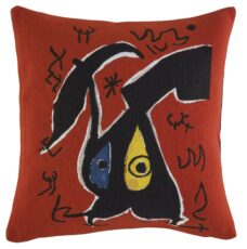 coussin Miro - rouge - Femme, oiseaux