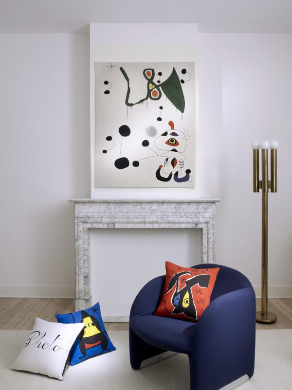 Femme et oiseau dans la nuit, Mirò