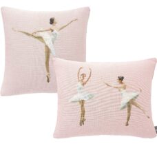 Lot coussins danseuses, couleur rose