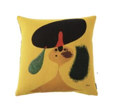 Portrait de jeune fille, coussin Miro