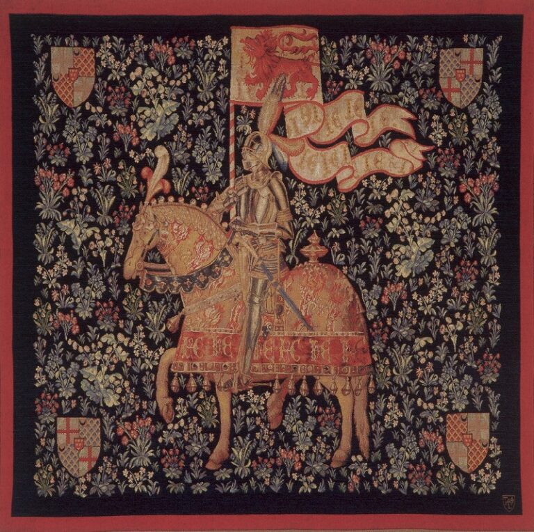 Tapisserie du Moyen-Age , le Chevalier