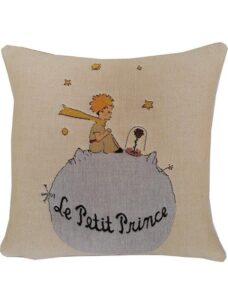 Coussin Le Petit Prince - rose et planète